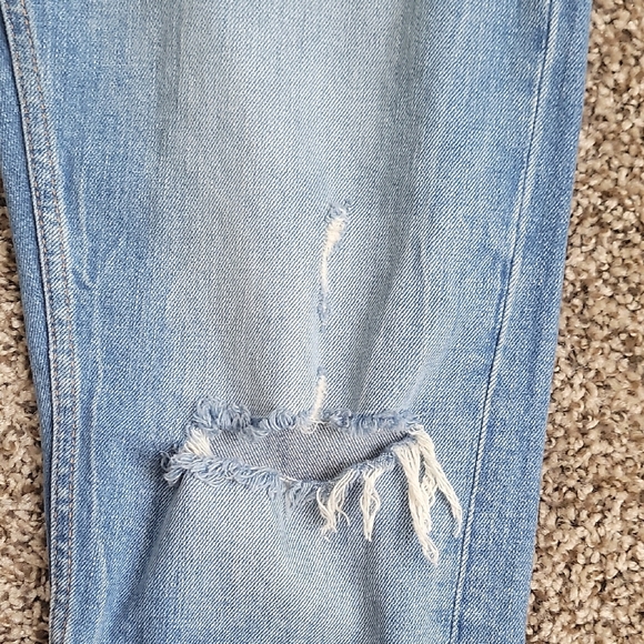 ZaraxClassic Blue Distressed Women's Boybriend Jeans Size 6 - Picture 3 of 10
